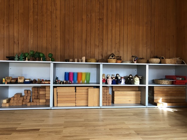 Bauecke im Kindergarten