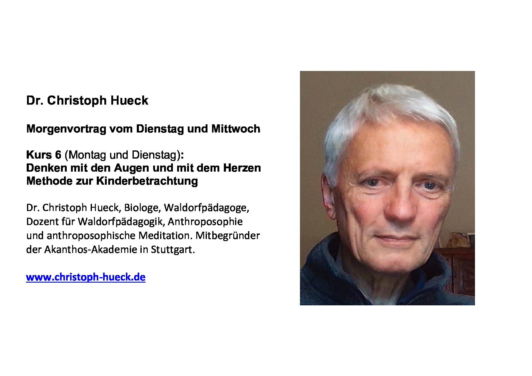 Christoph Hueck, Tübingen