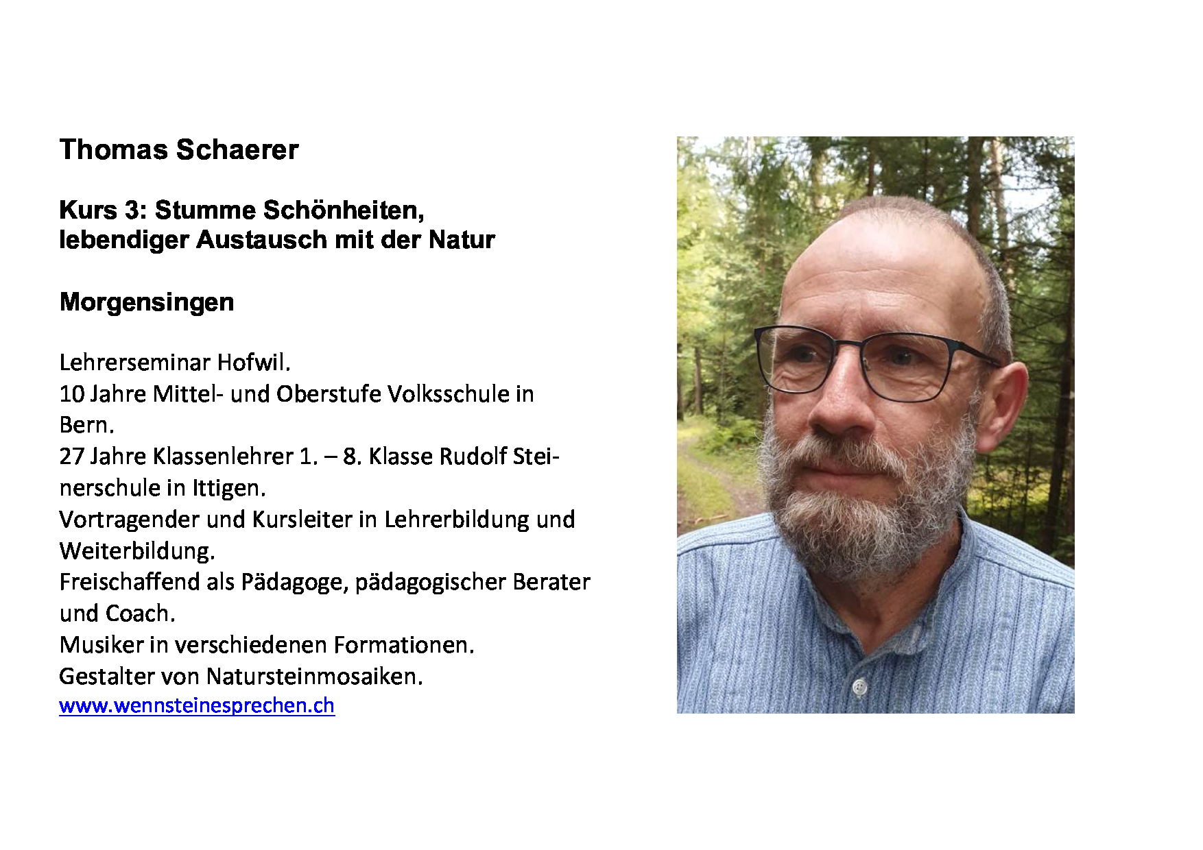 Thomas Schaerer, Biembach