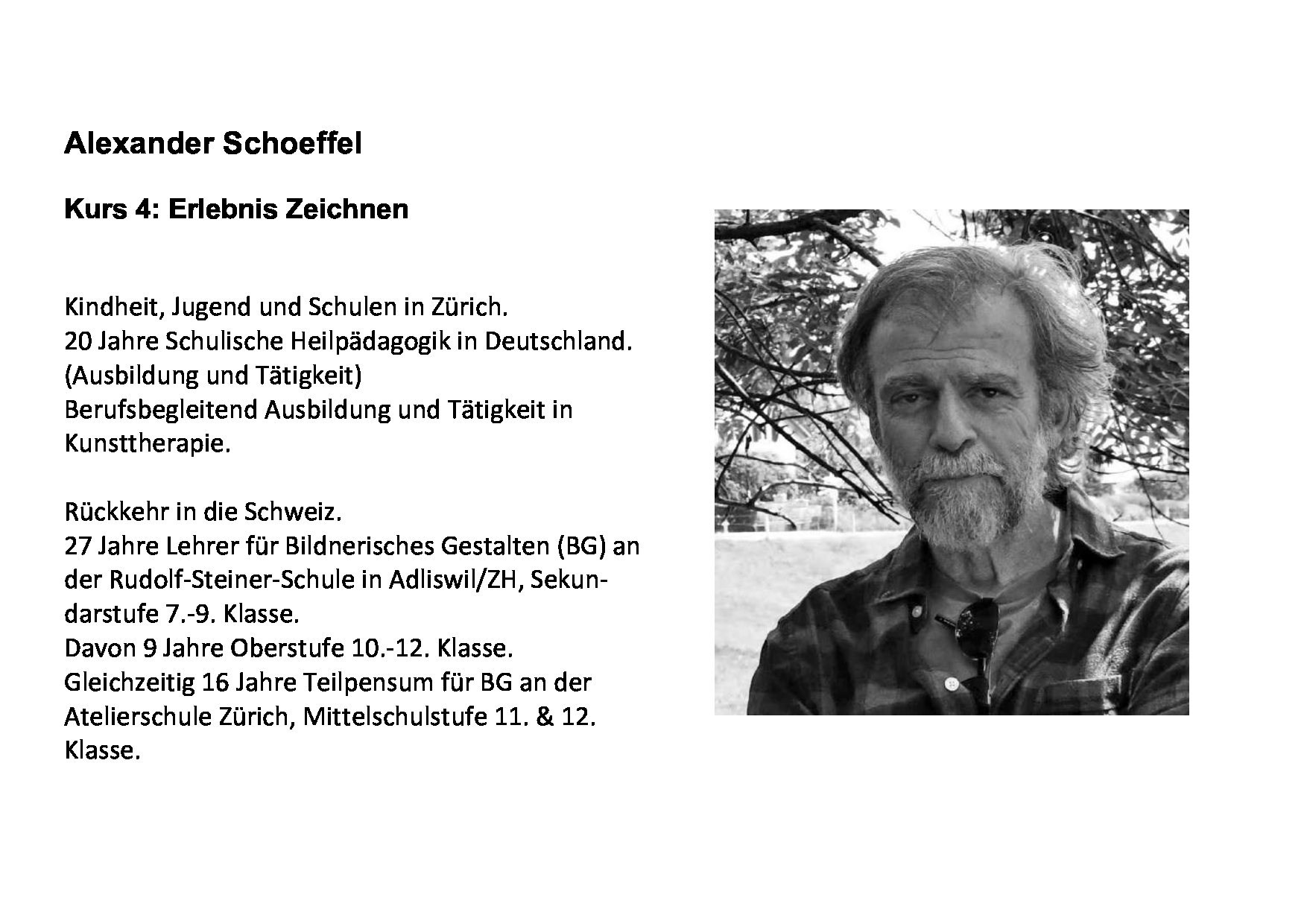 Alexander Schoeffel, Zürich