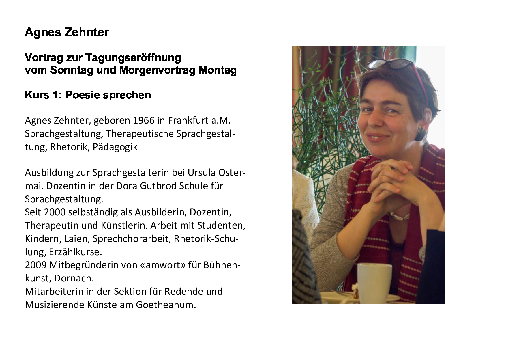 Agnes Zehnter, Dornach